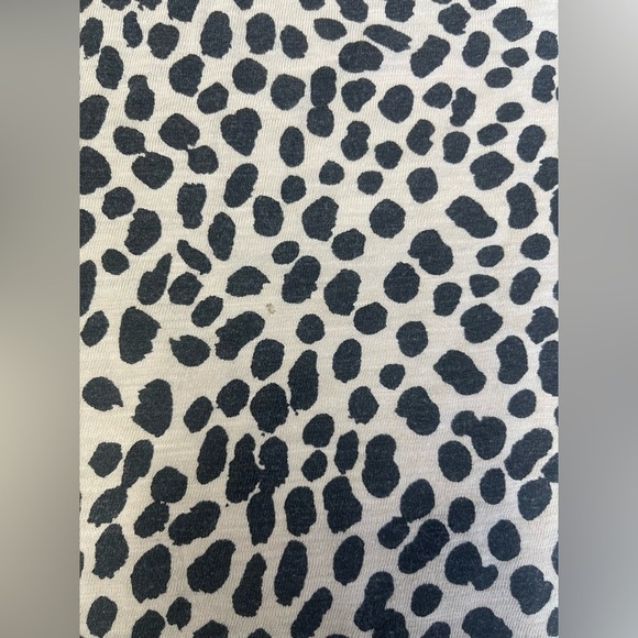 Banana Republic Cozy Slub Cropped Leopard Print Tee - Size XS - Picture 3 of 10